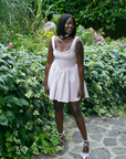 PINK TWEED MINI DRESS