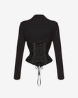 CORSET BLAZER NOIR