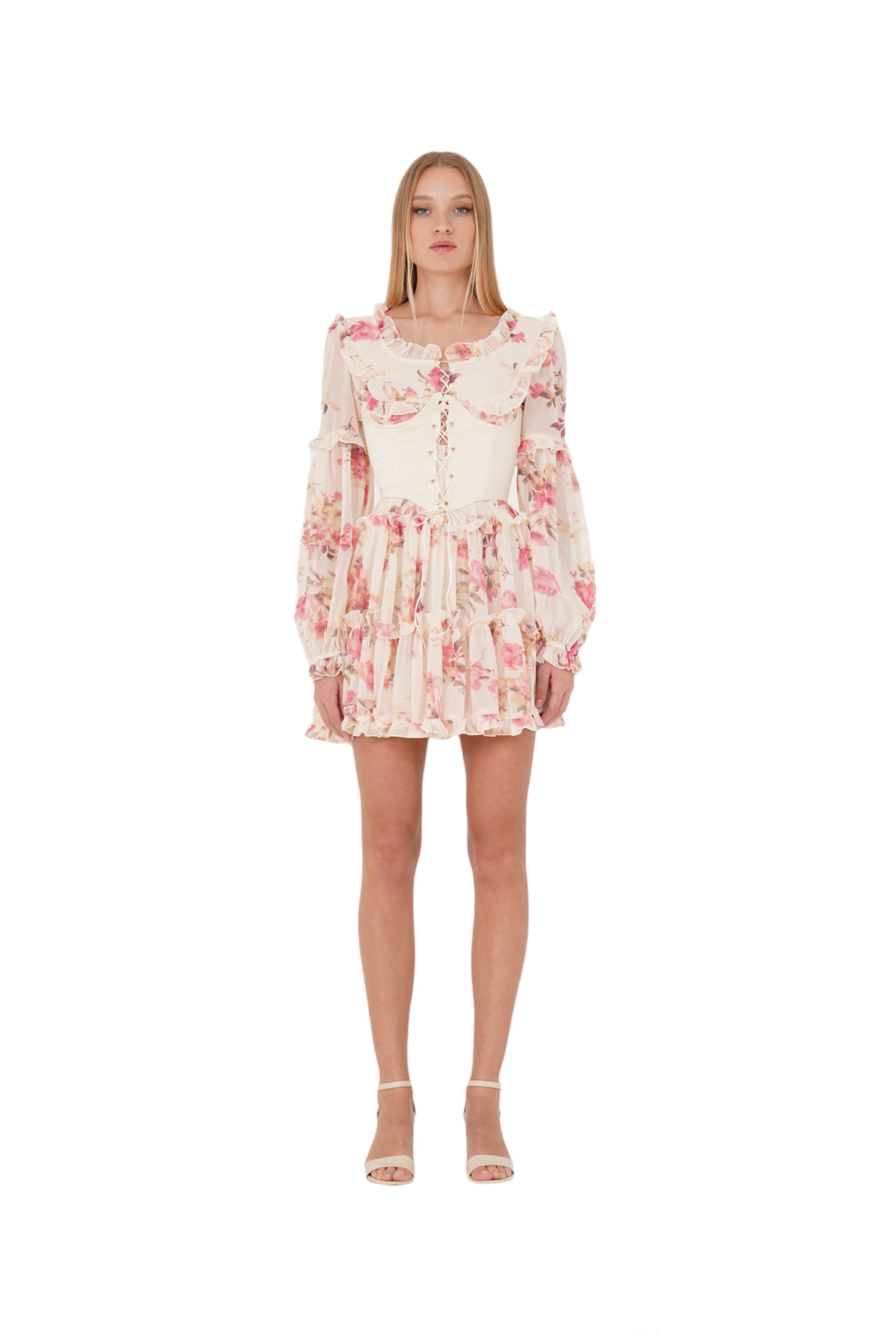 FLORAL CORSET DRESS