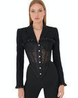 LACE CORSET BLAZER