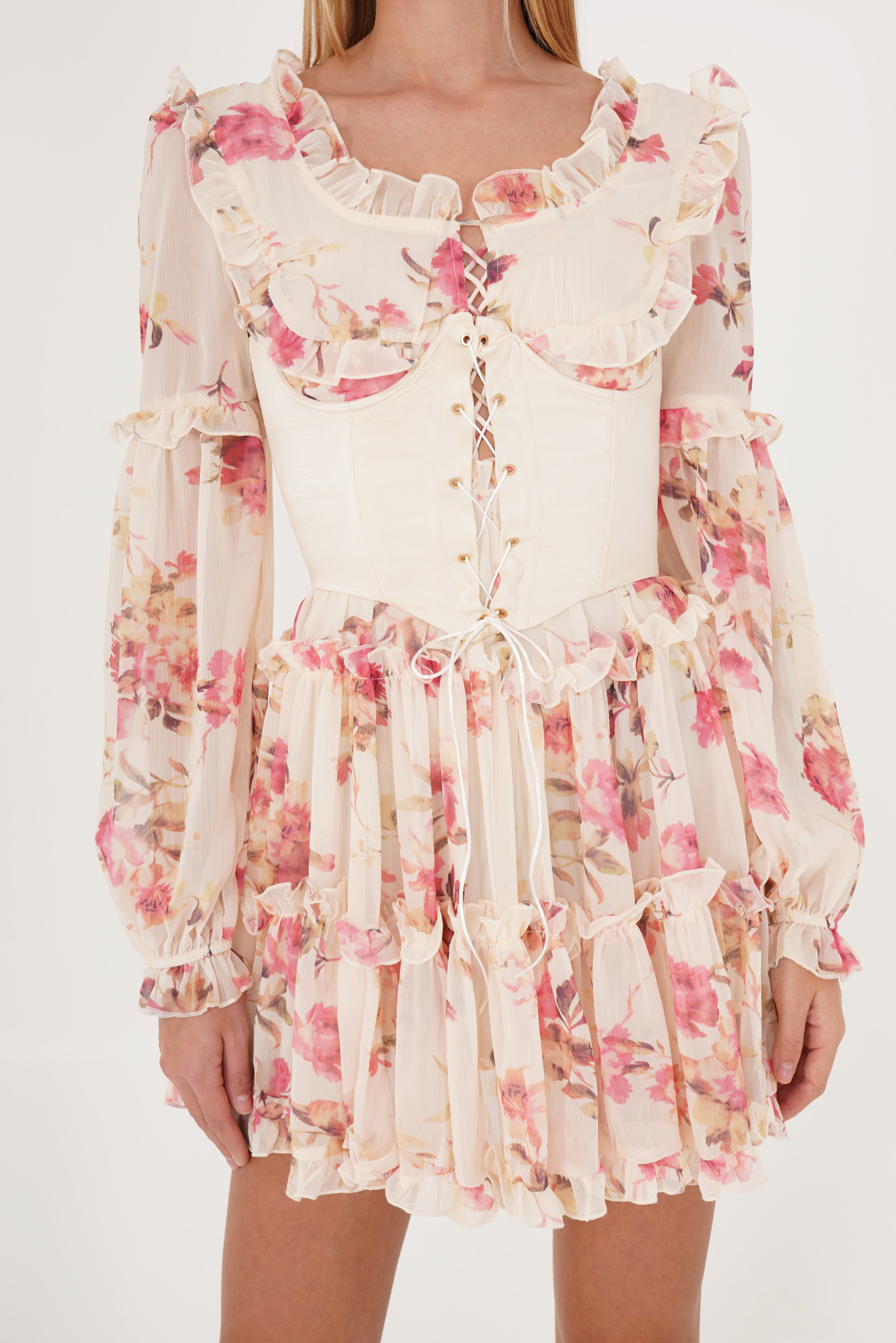 FLORAL CORSET DRESS