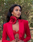 ROSE ROUGE CHOKER
