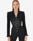 LACE CORSET BLAZER