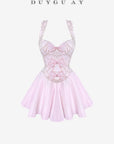 FAIRY PINK HALTERNECK DRESS