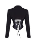 SATIN CORSET BLAZER