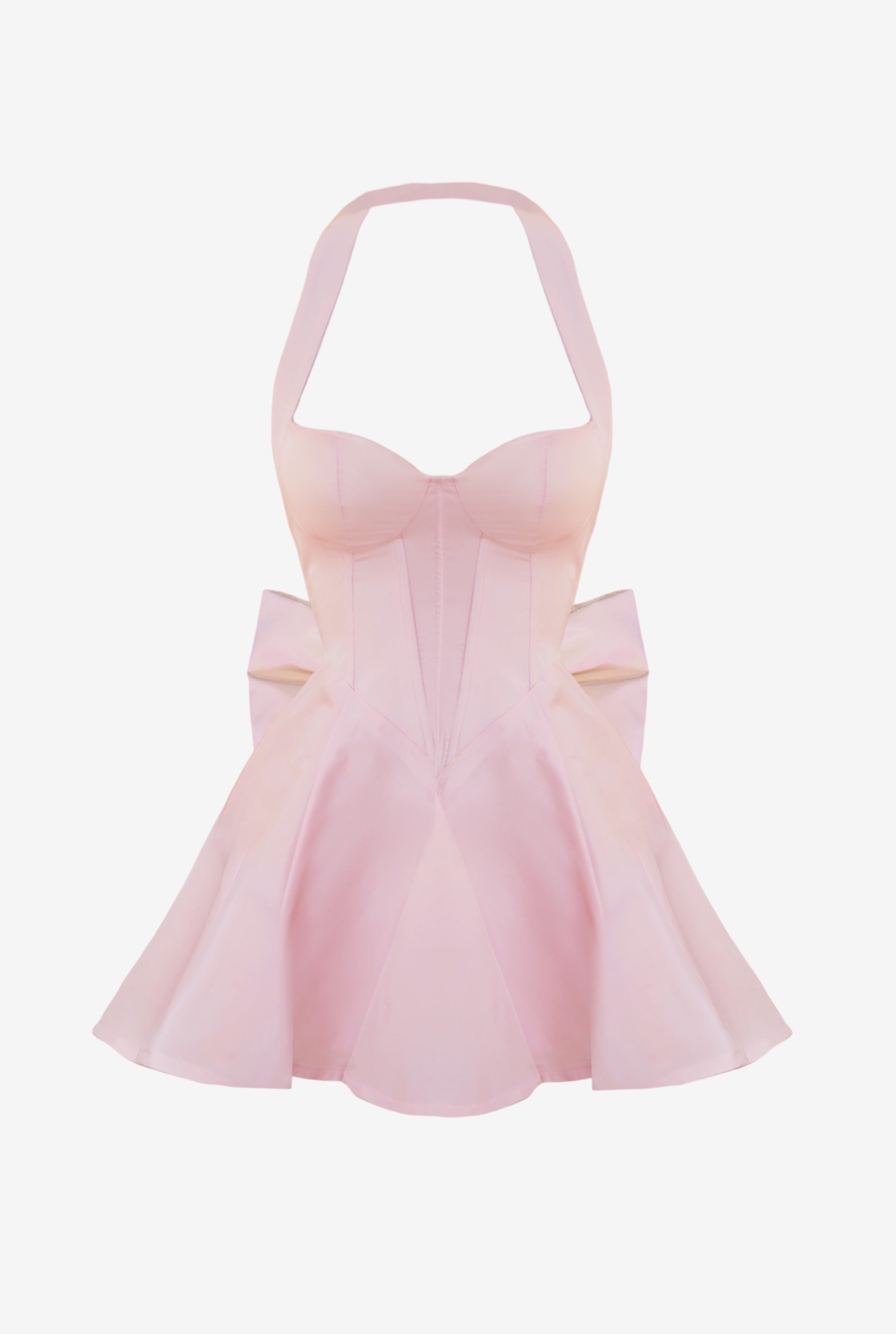 JOSEPHINE DRESS WITH BOW TIE ON THE BACK