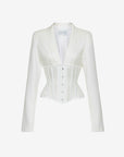 CORSET BLAZER BLANC