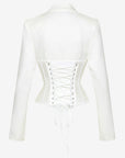 CORSET BLAZER BLANC